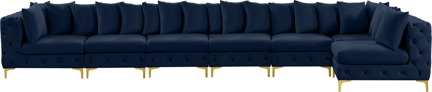 Tremblay - Modular Sectional 7 Piece - Navy - Modern & Contemporary