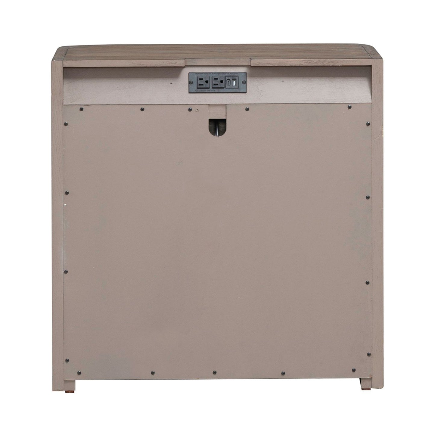 South Bend - Open Nightstand With Charging Station - Brown