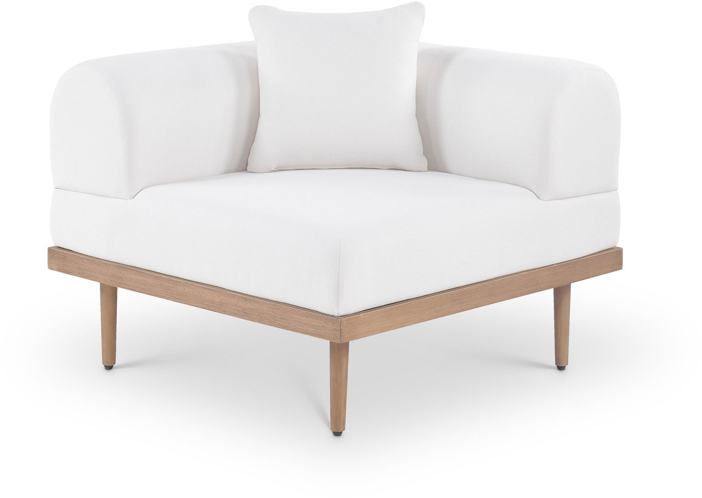 Laguna - Resilient Water Resistant Fabric Upholstered Outdoor Patio Modular Corner Chair