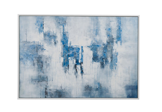 Perdido Framed Canvas - Blue