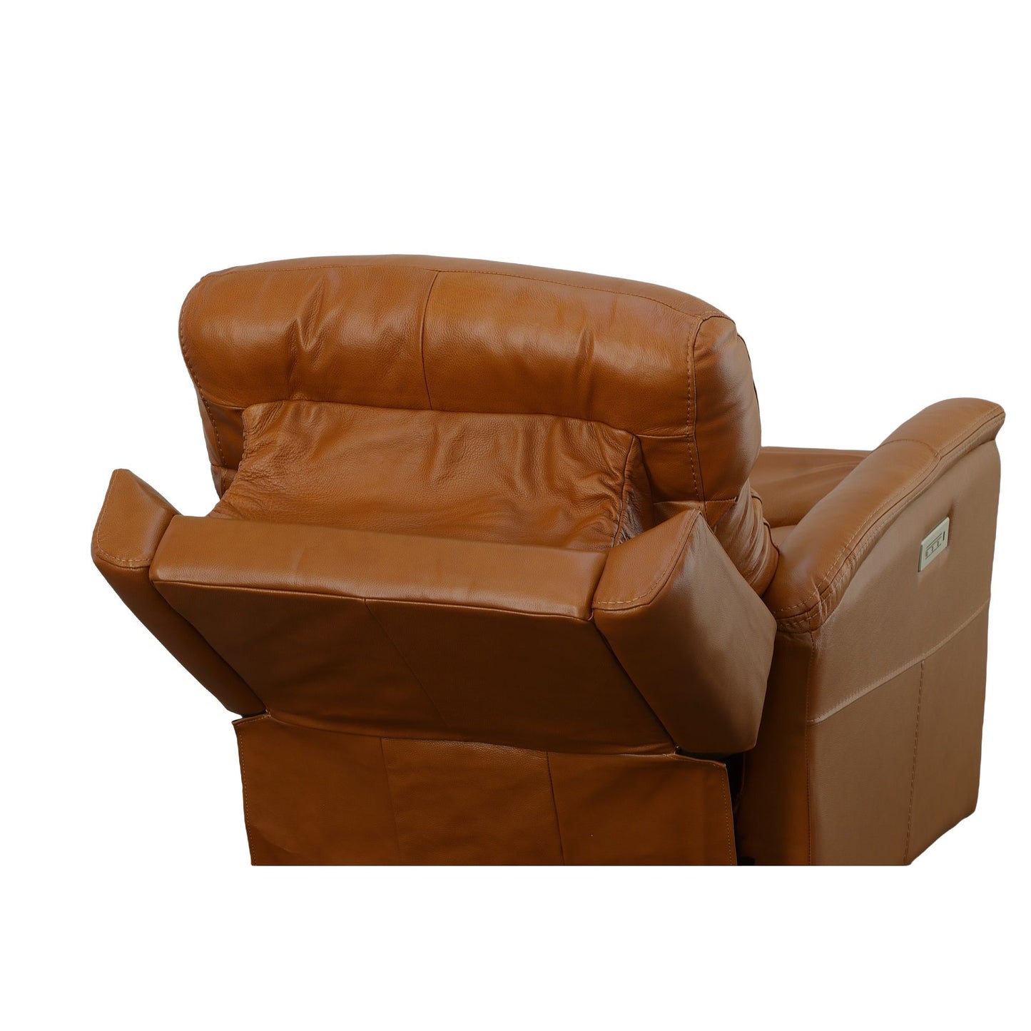 View - Swivel Power Recliner with Power Headrest & Lumbar