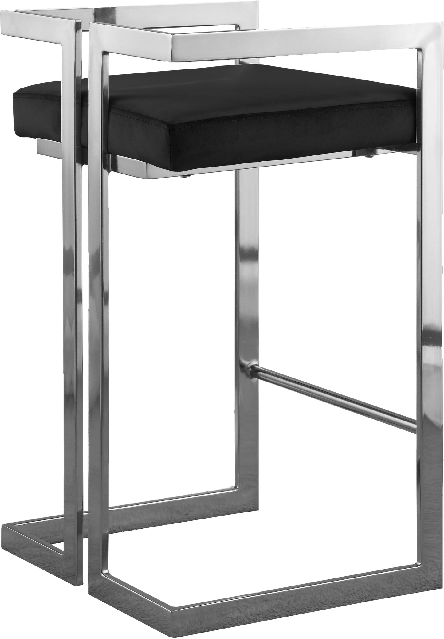 Ezra - Stool with Chrome Legs (Set of 2)