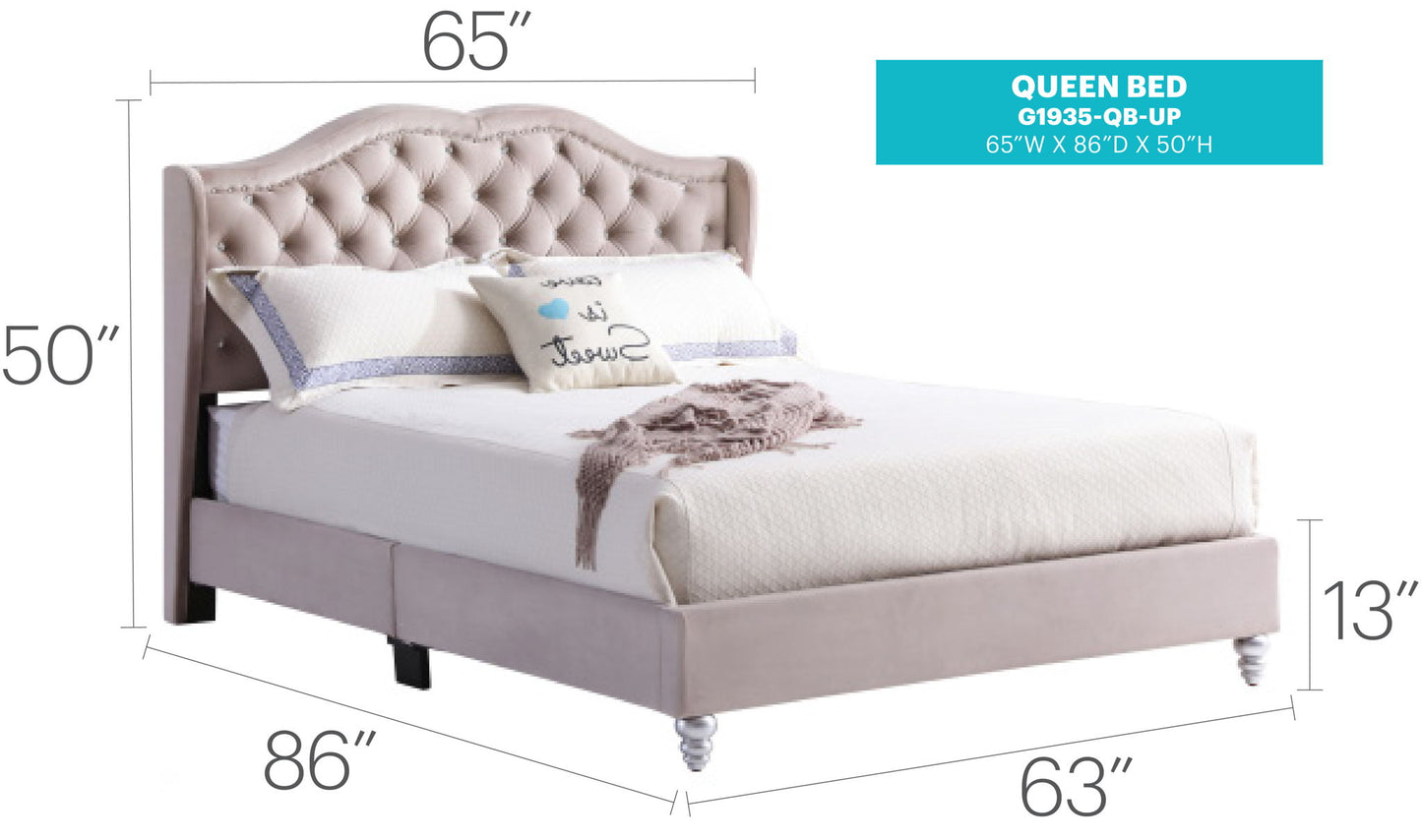 Glory Furniture - Joy - Upholstered Bed