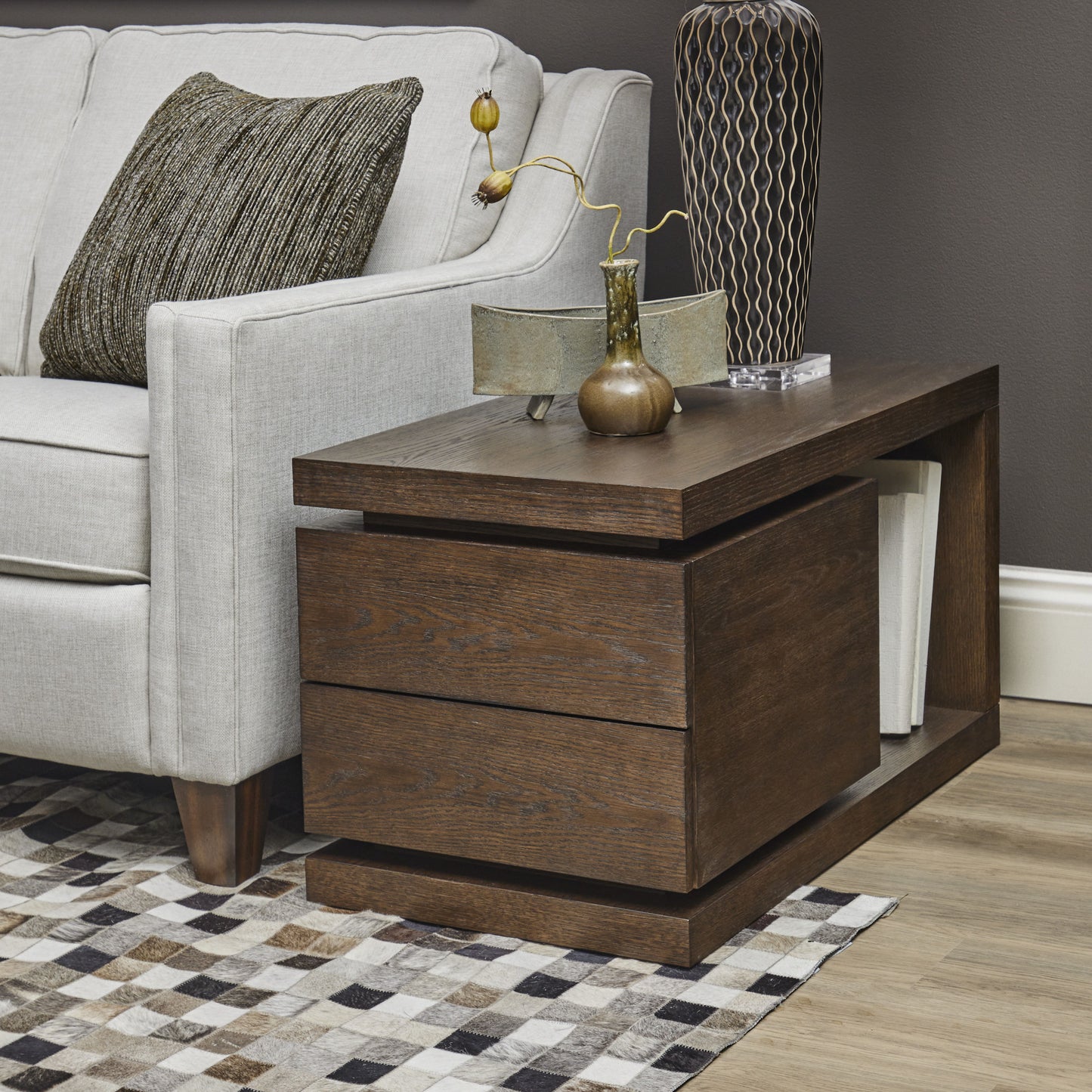 Athens - End Table - Chocolate Brown