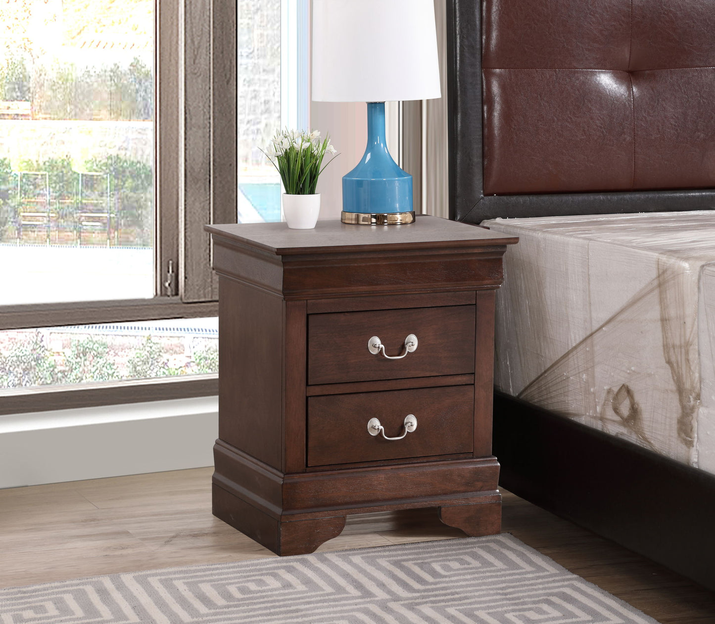 Glory Furniture - Louis Phillipe - Wooden Nightstand