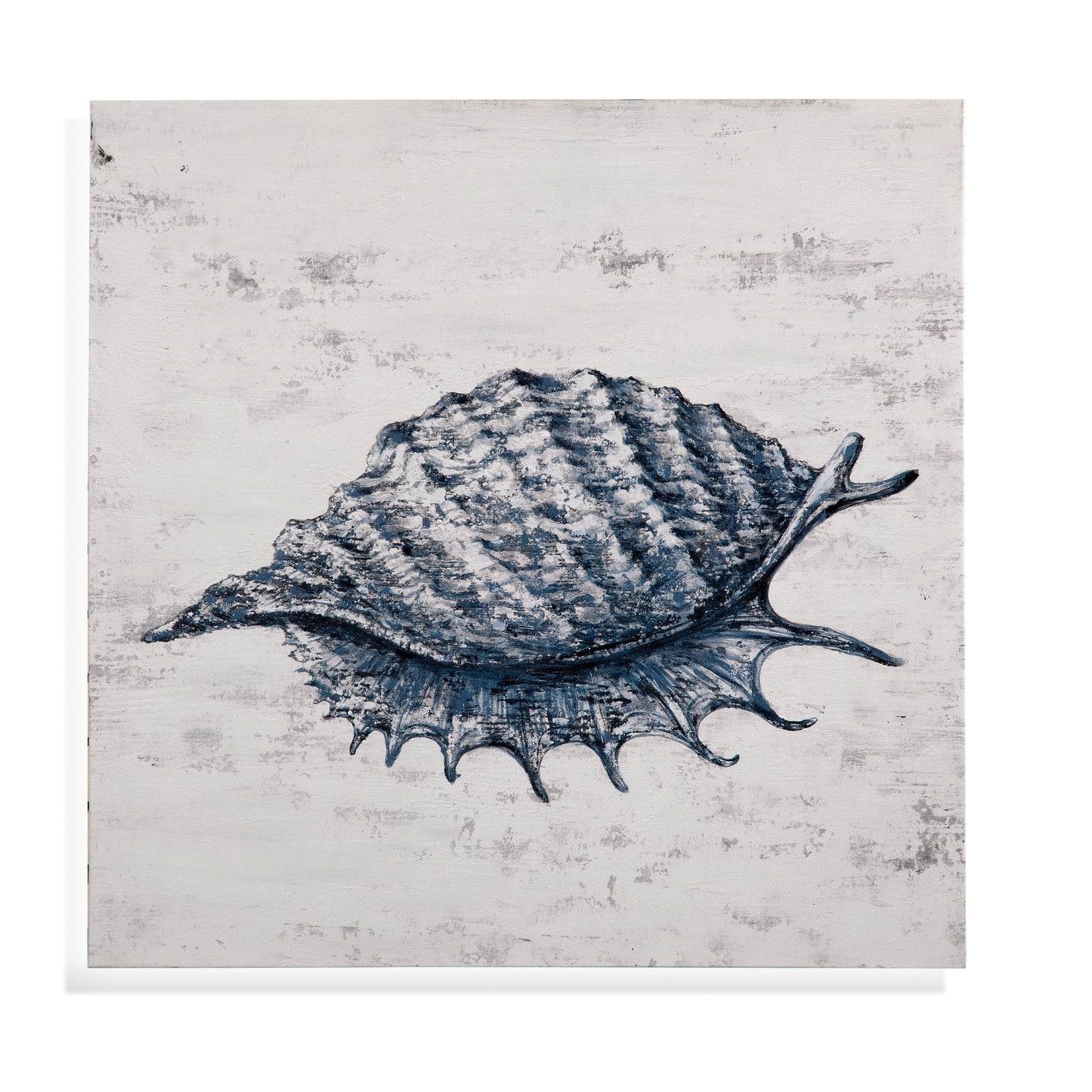 Shell I Canvas Art - Blue