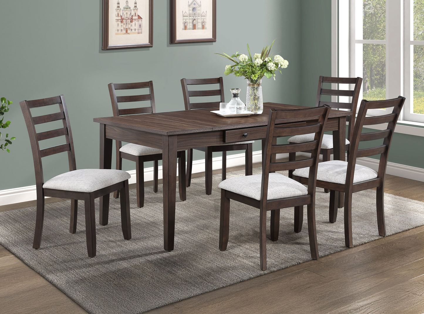 Wagner - Dining Table With Storage - Brown