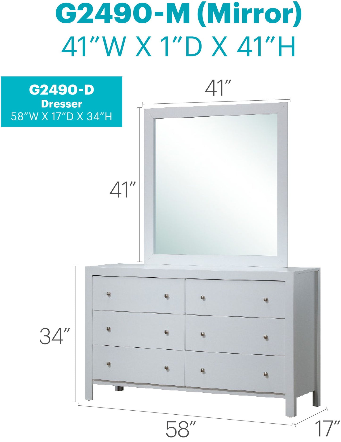 Glory Furniture - Burlington - Dresser