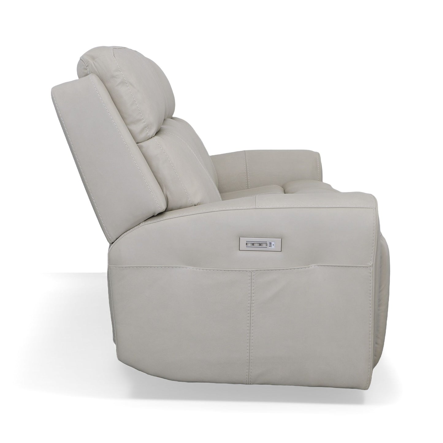 Barnett - Power Reclining Sofa with Power Headrests & Lumbar