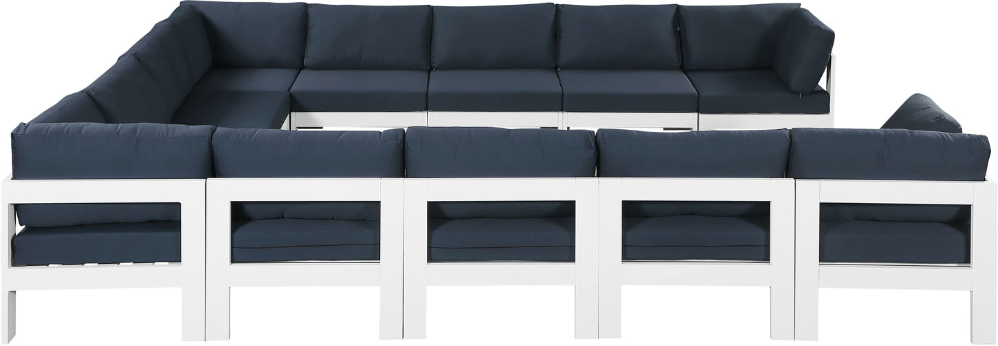 Nizuc - Outdoor Patio Modular Sectional 12 Piece - Navy