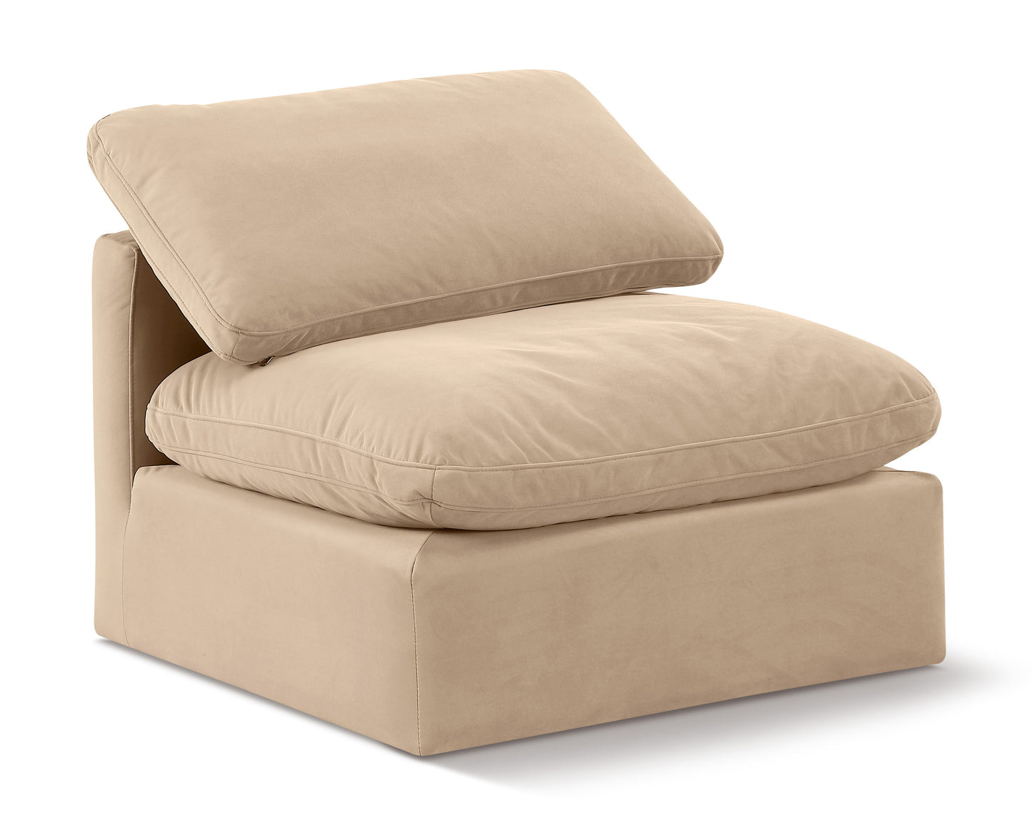 Indulge - Velvet Armless Chair