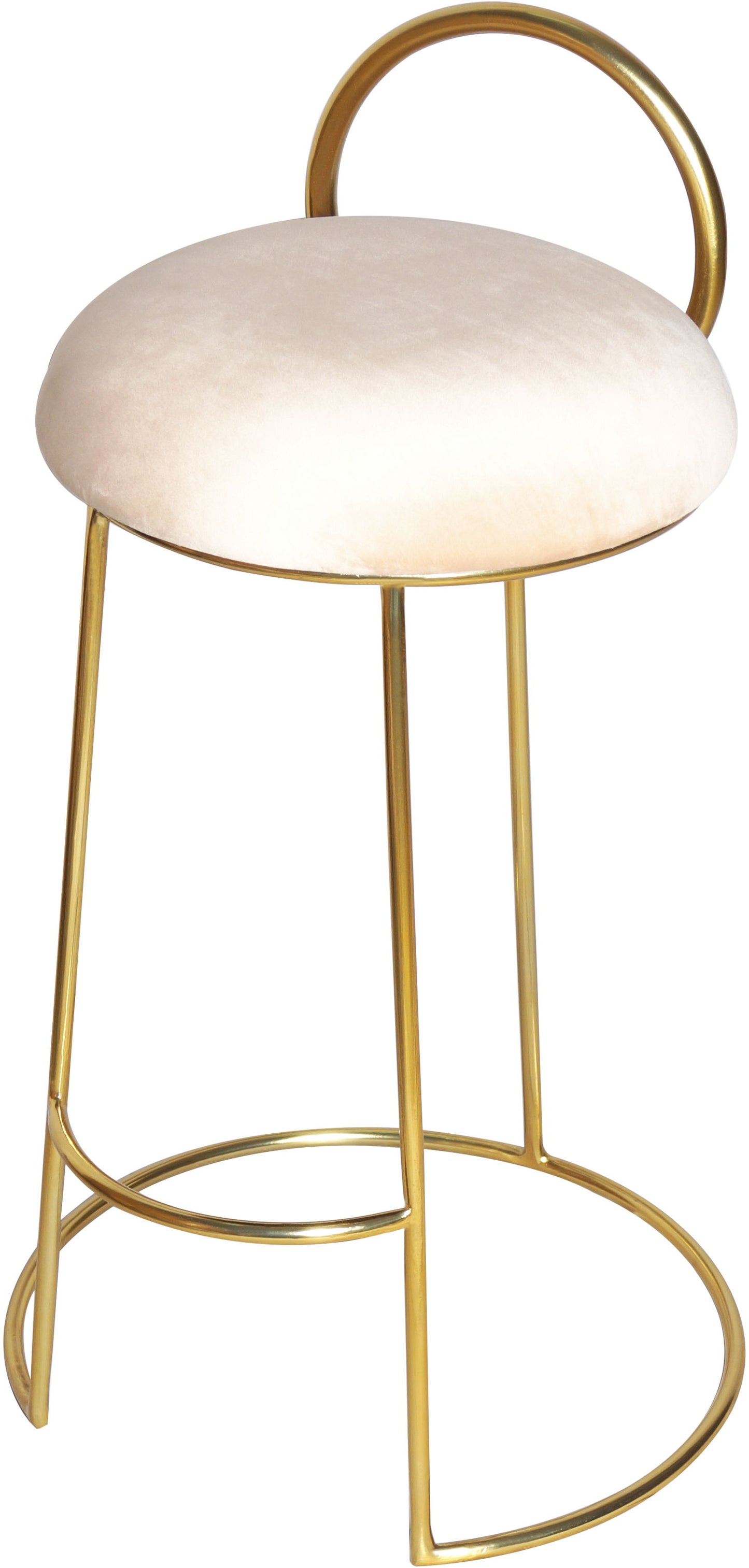 Ring - Counter Stool with Gold Legs