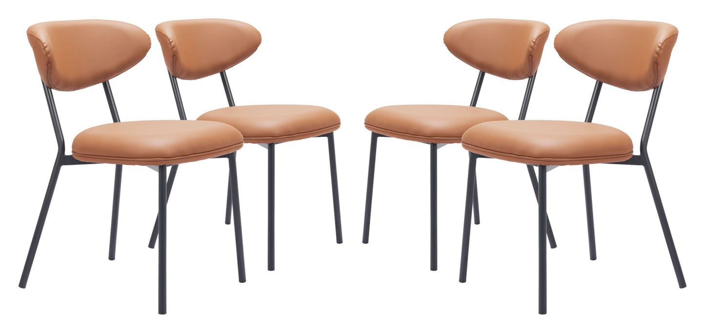 Rorun - Dining Chair (Set of 4) - Brown