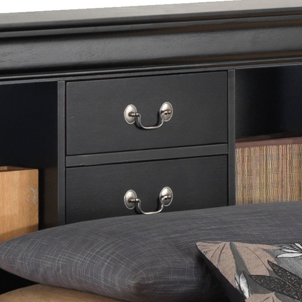 Glory Furniture - Louis Phillipe - Bookcase Storage Bed