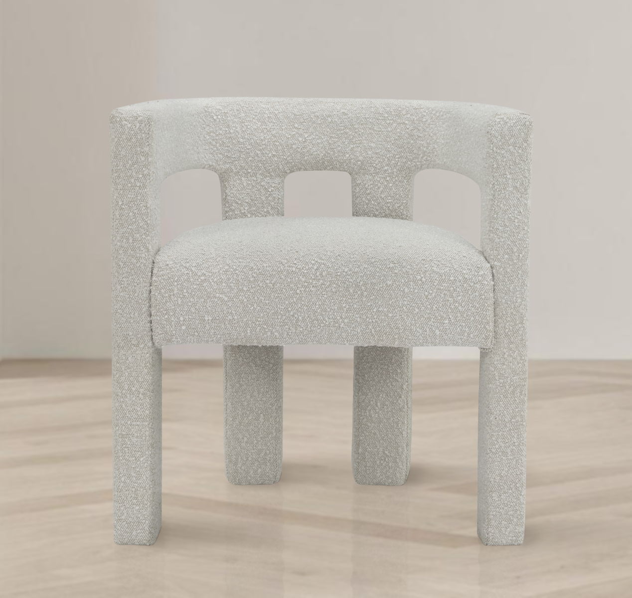 Athena - Boucle Fabric Dining Chair
