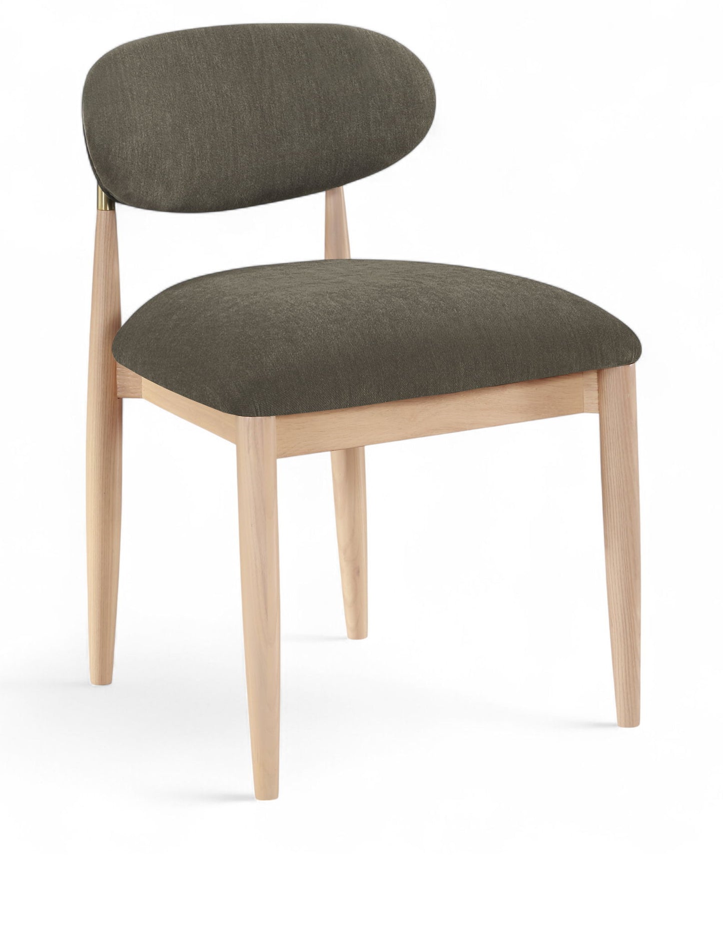 Riccio - Fabric Dining Side Chair (Set of 2) - Natural Frame
