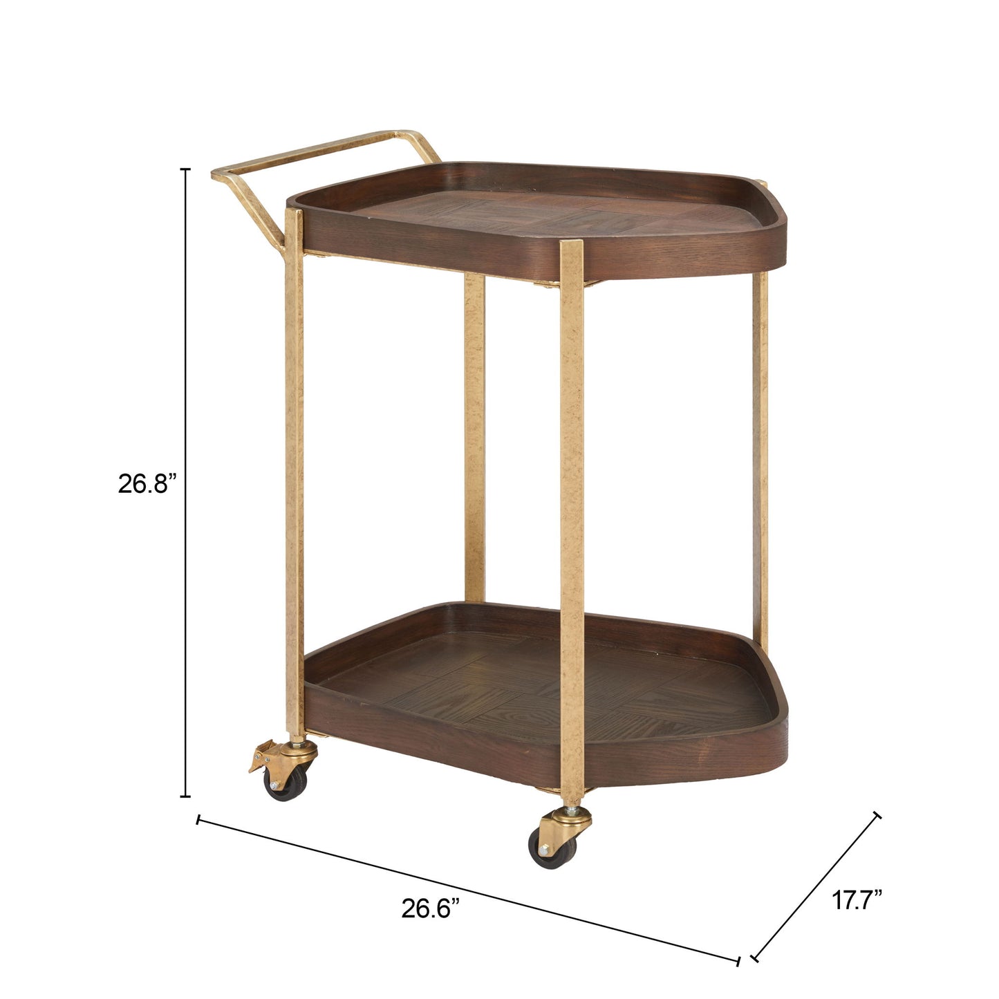 Stela - Bar Cart - Walnut