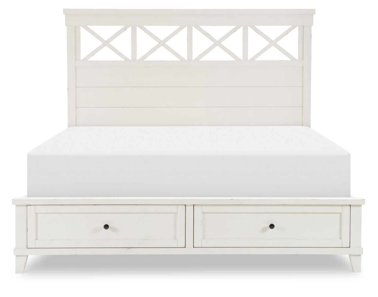 XXX's And OOO's - Complete Panel Bed With Storage Footboard
