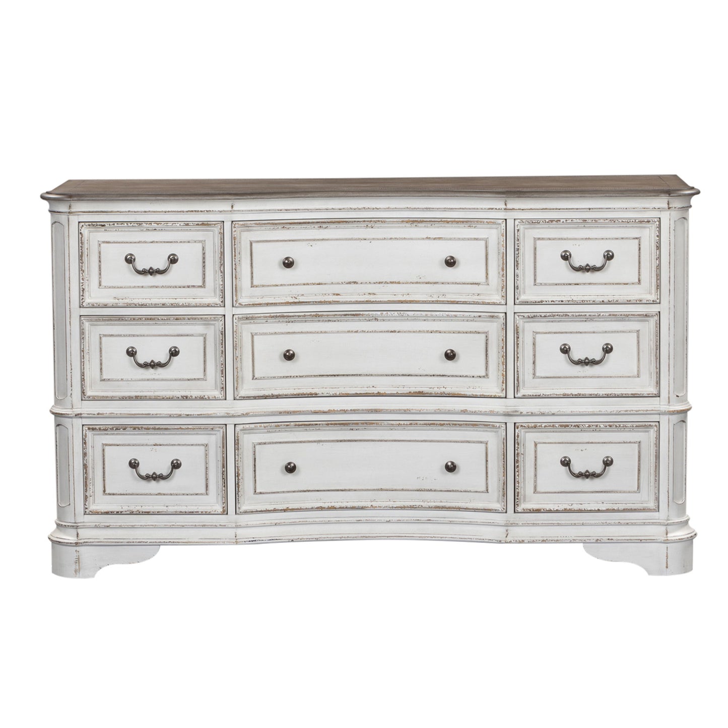 Magnolia Manor - 9 Drawer Dresser - White