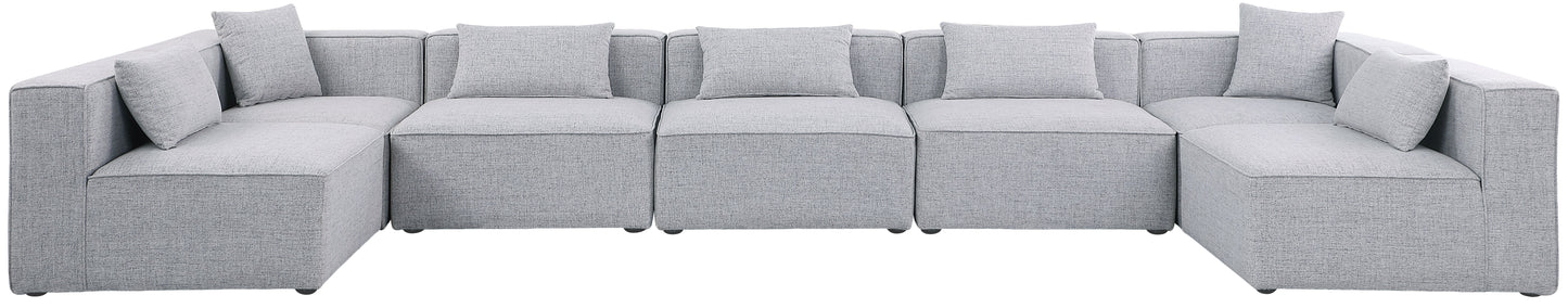 Cube - Modular Sectional 7 Piece - Gray