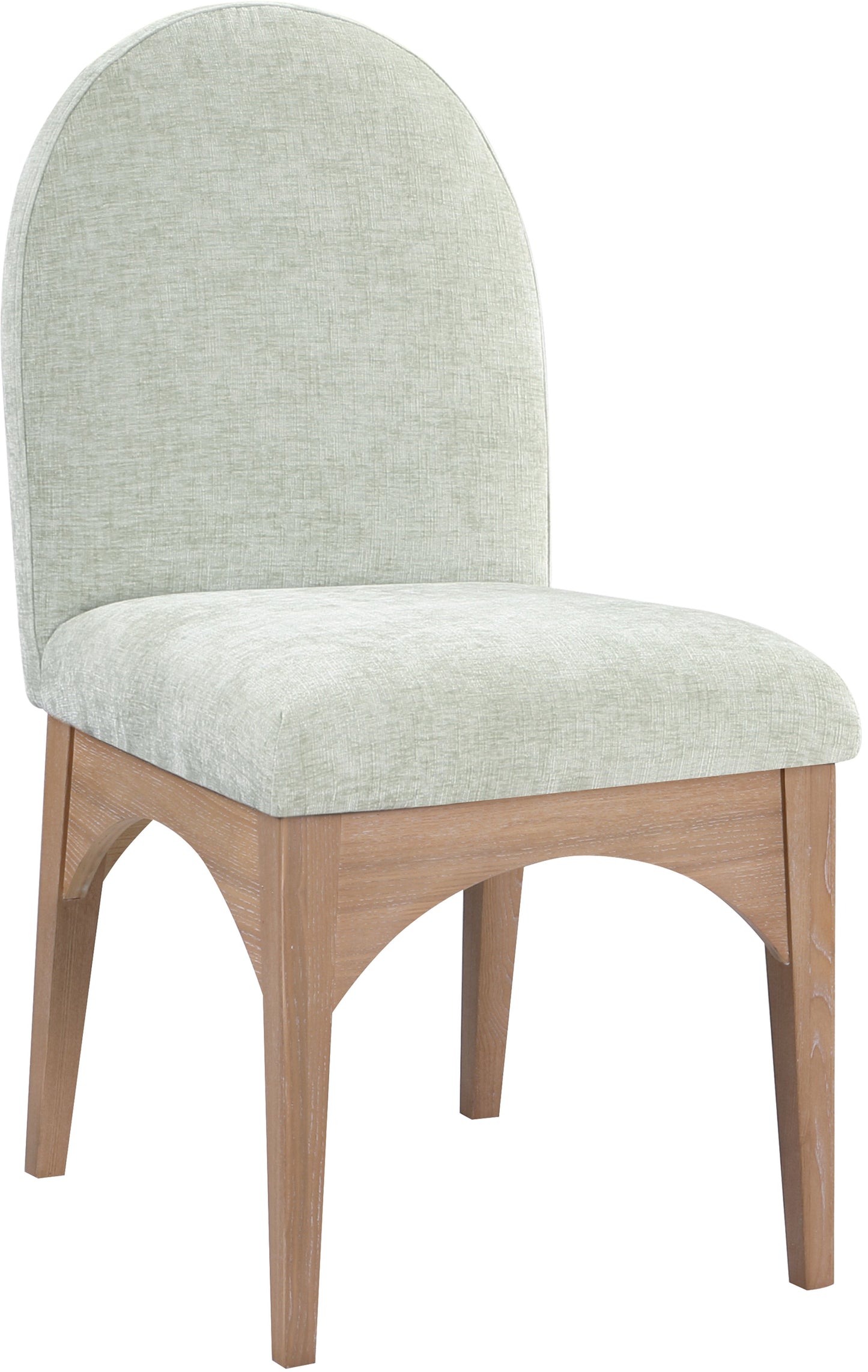 Waldorf - Chenille Dining Side Chair With Natural Legs