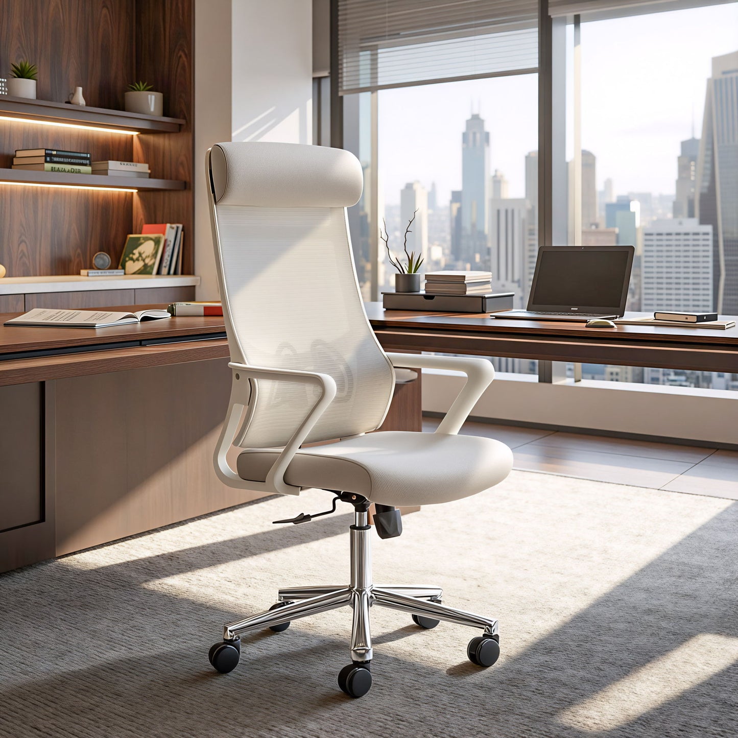 Jett - High Back Office Chair - Light Gray