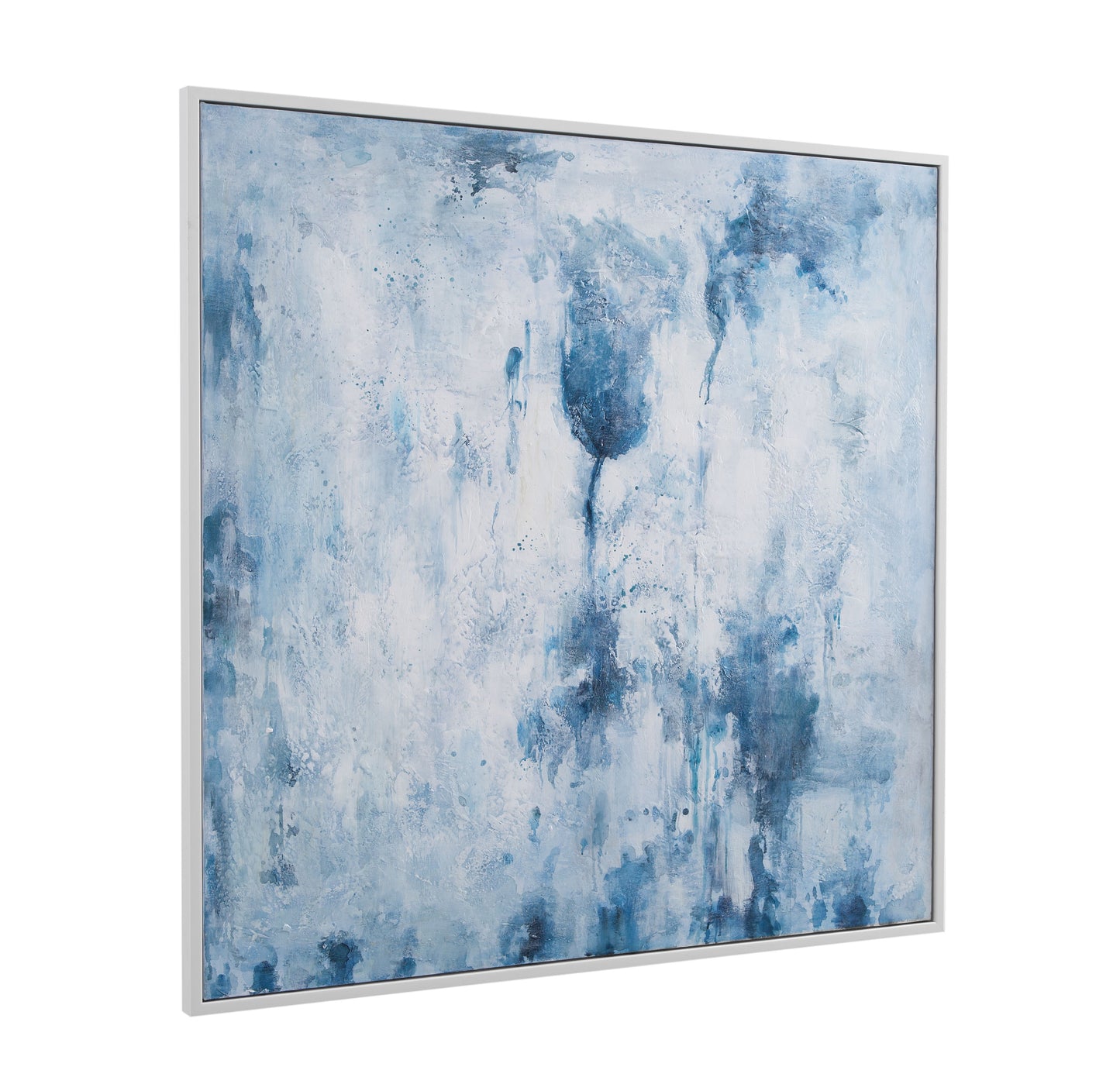 Lake Time Framed Canvas - Blue