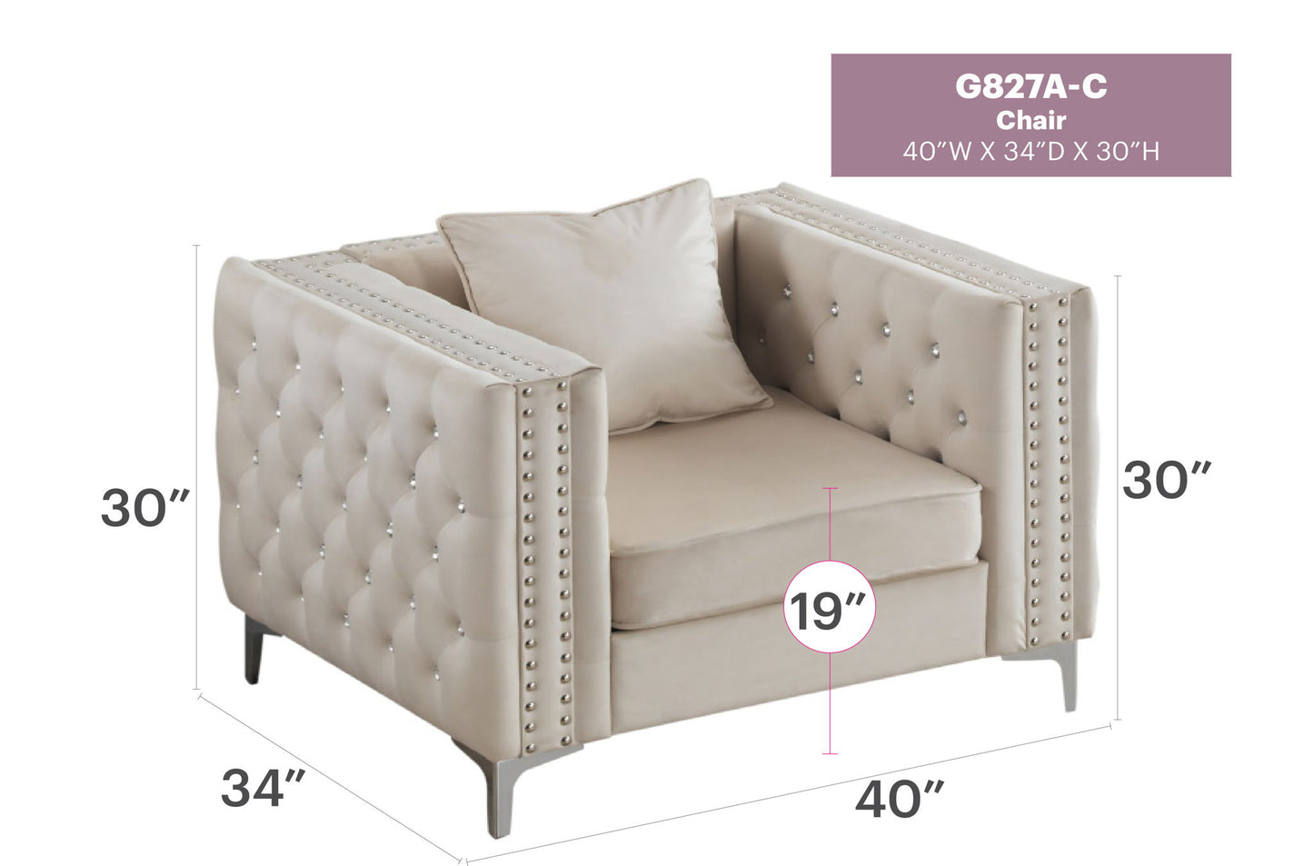 Glory Furniture - Paige - Chair