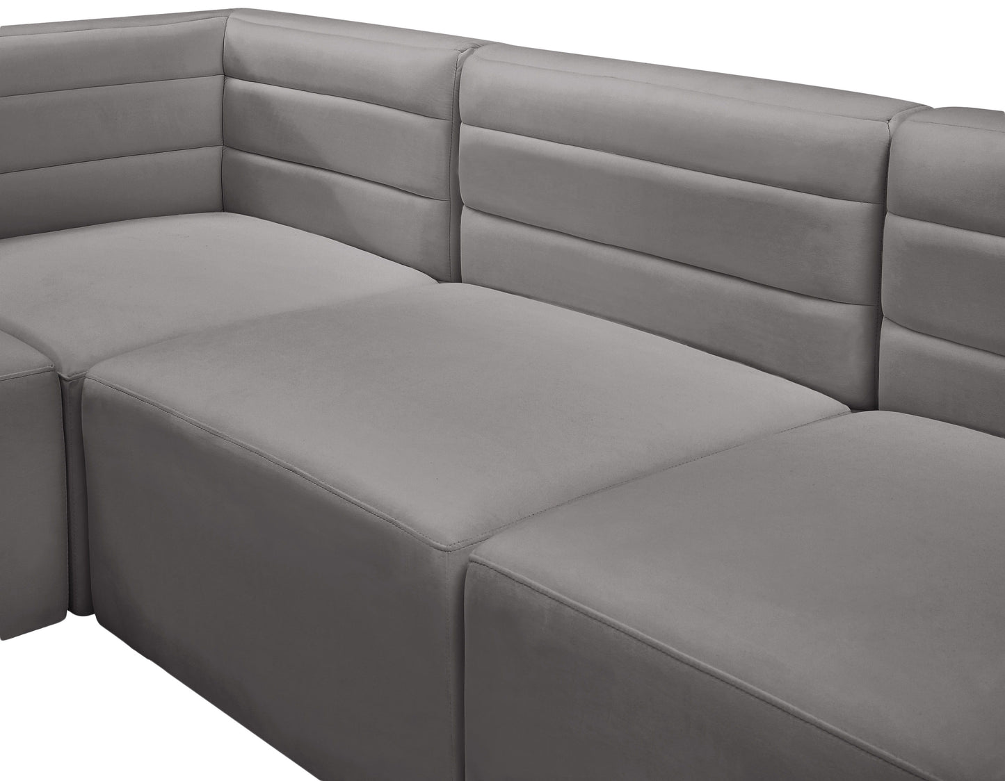 Quincy - Modular Sectional 5 Piece - Grey