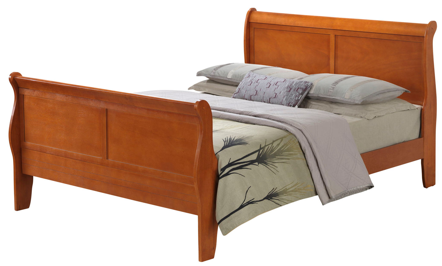 Glory Furniture - Louis Phillipe - Sleigh Bed