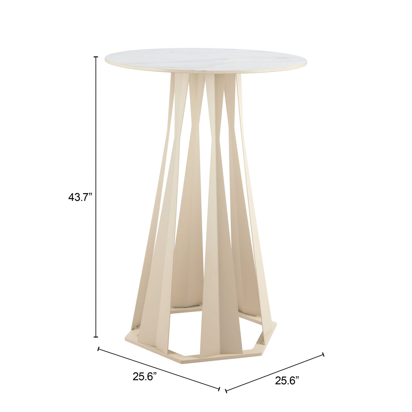 Axis - Bar Table - White