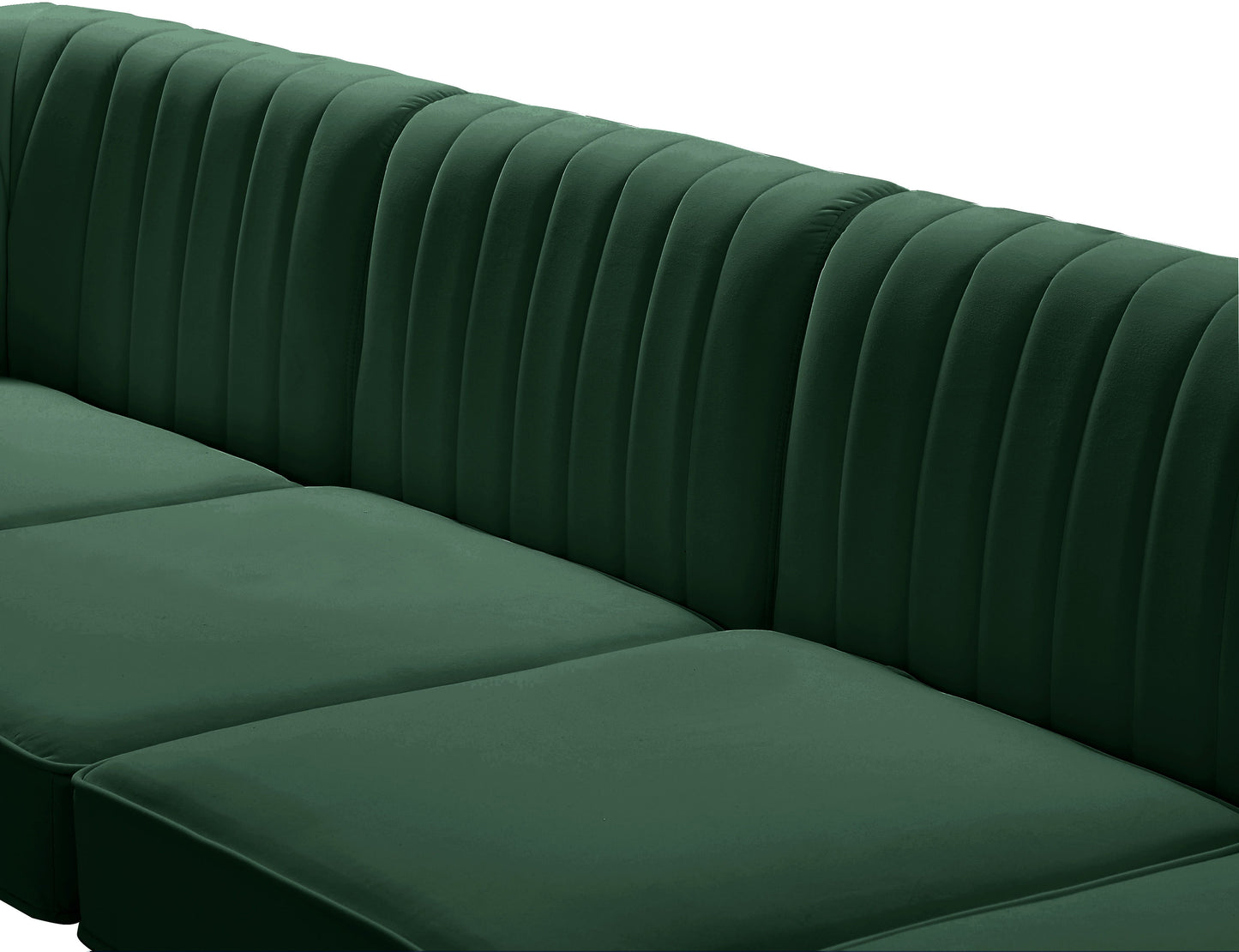 Alina - Modular Sectional - Green - Fabric