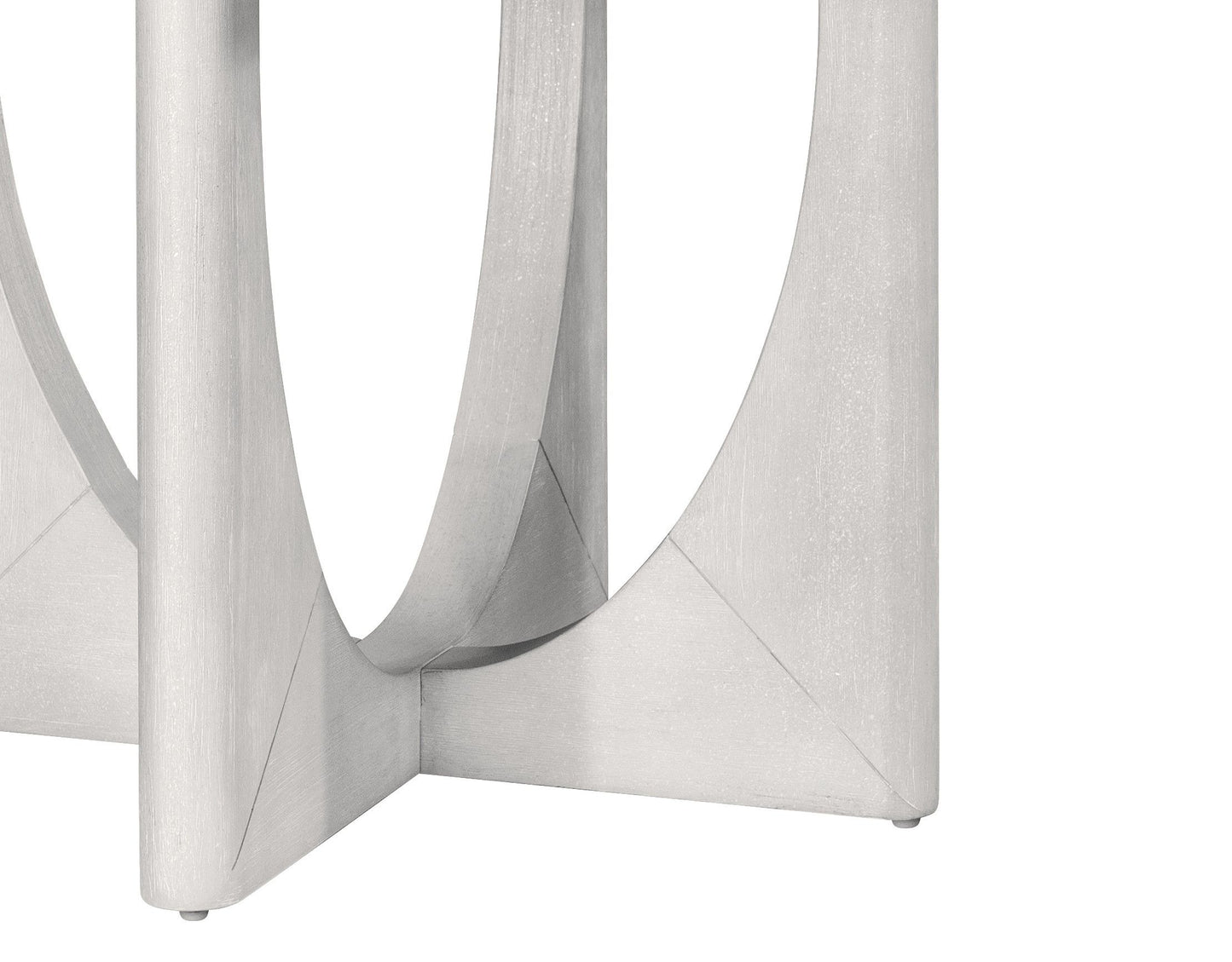 Gavin - Dining Table - Driftwood / White Marble