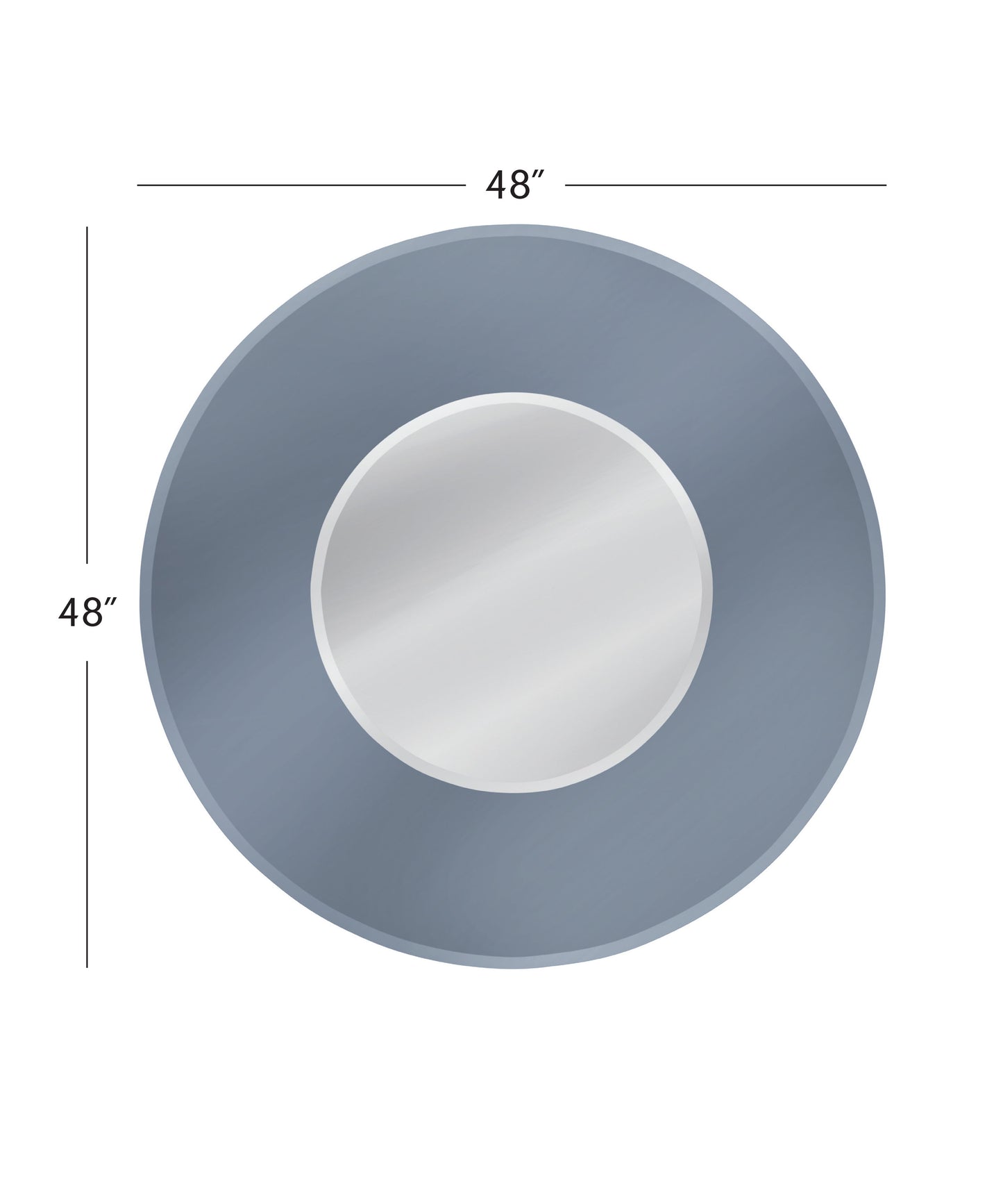Saturn - Wall Mirror - Gray