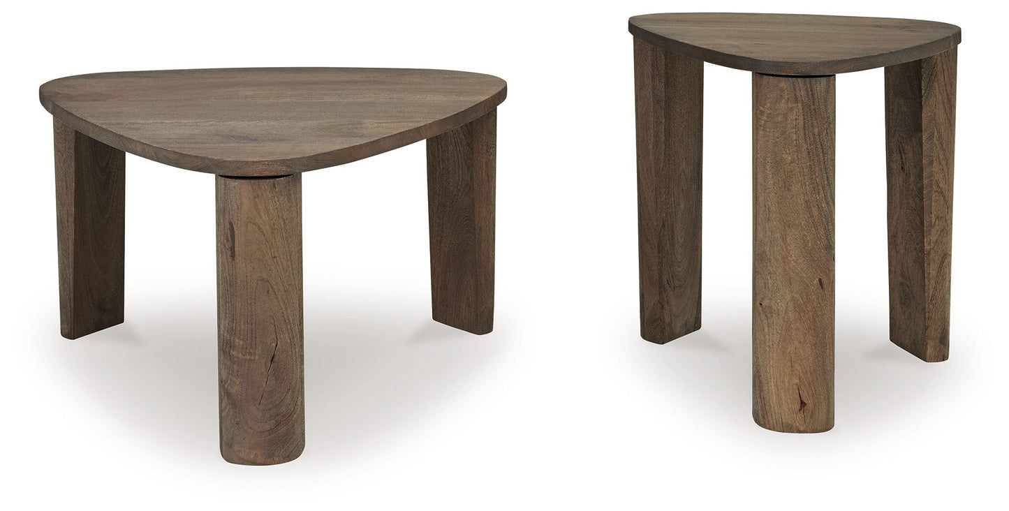 Reidport - Grayish Brown - Accent Cocktail Table Set (Set of 2)