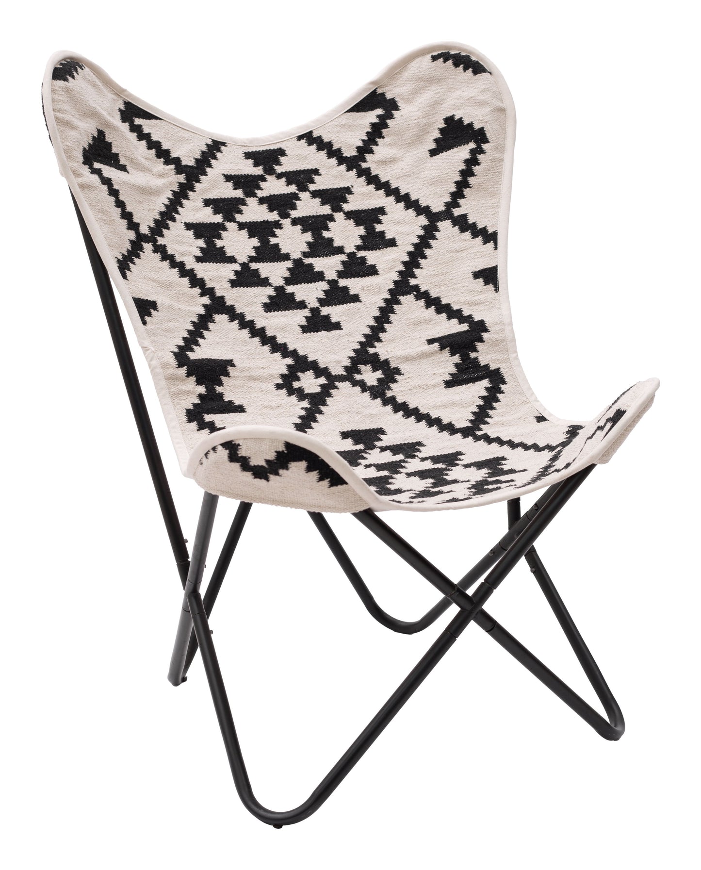 Rabat - Accent Chair - Beige / Black