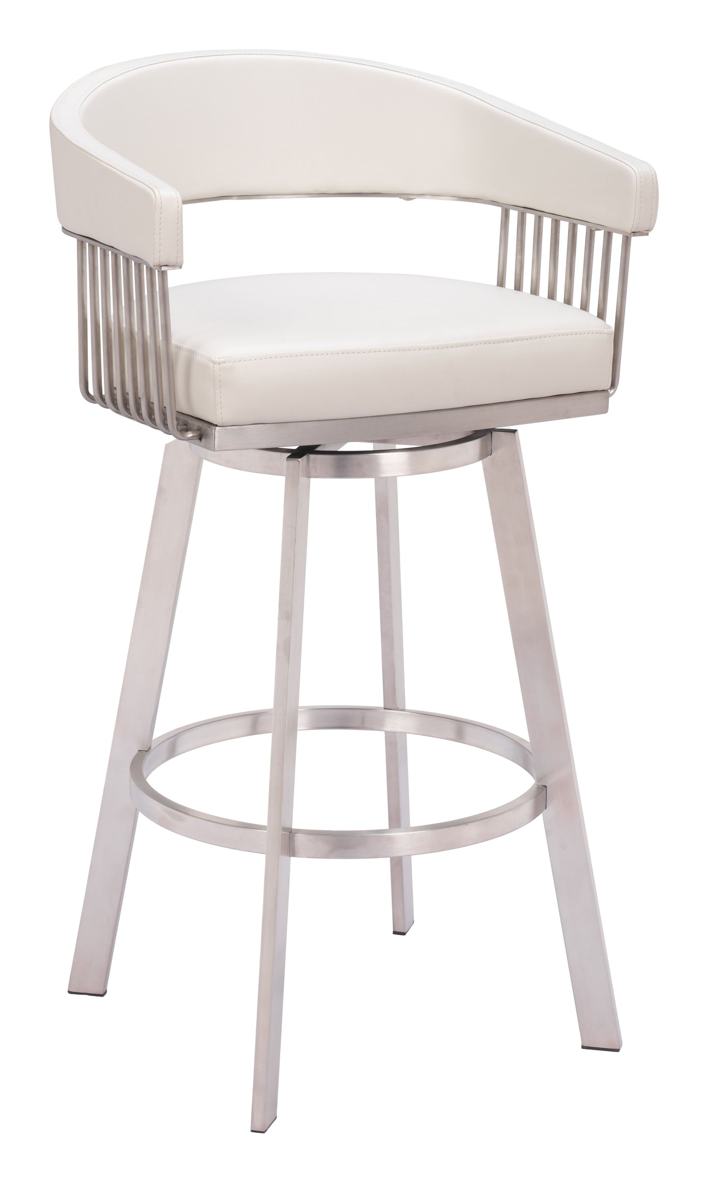 Bantry - Swivel Barstool - White