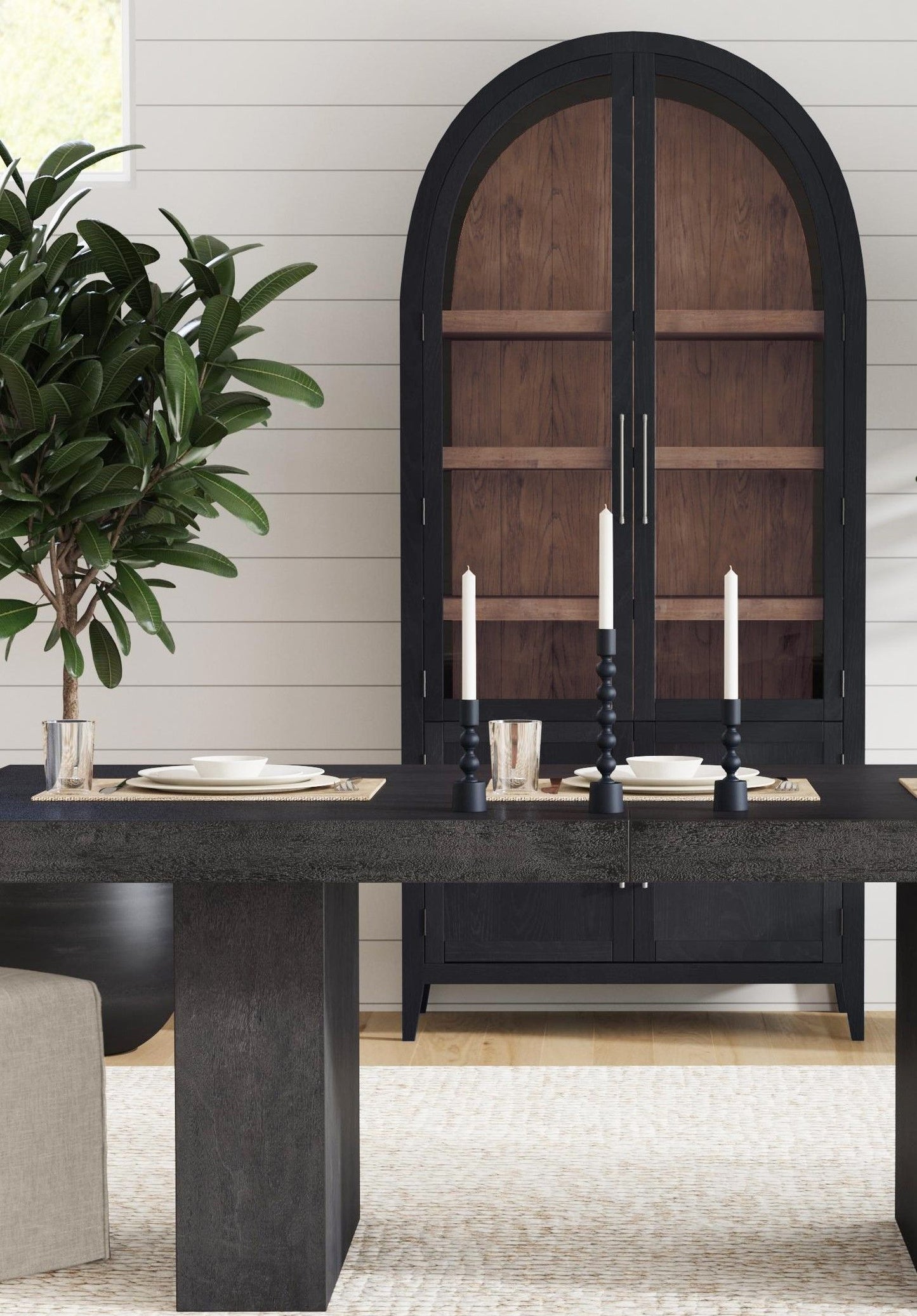 Fynn - Display Cabinet - Black