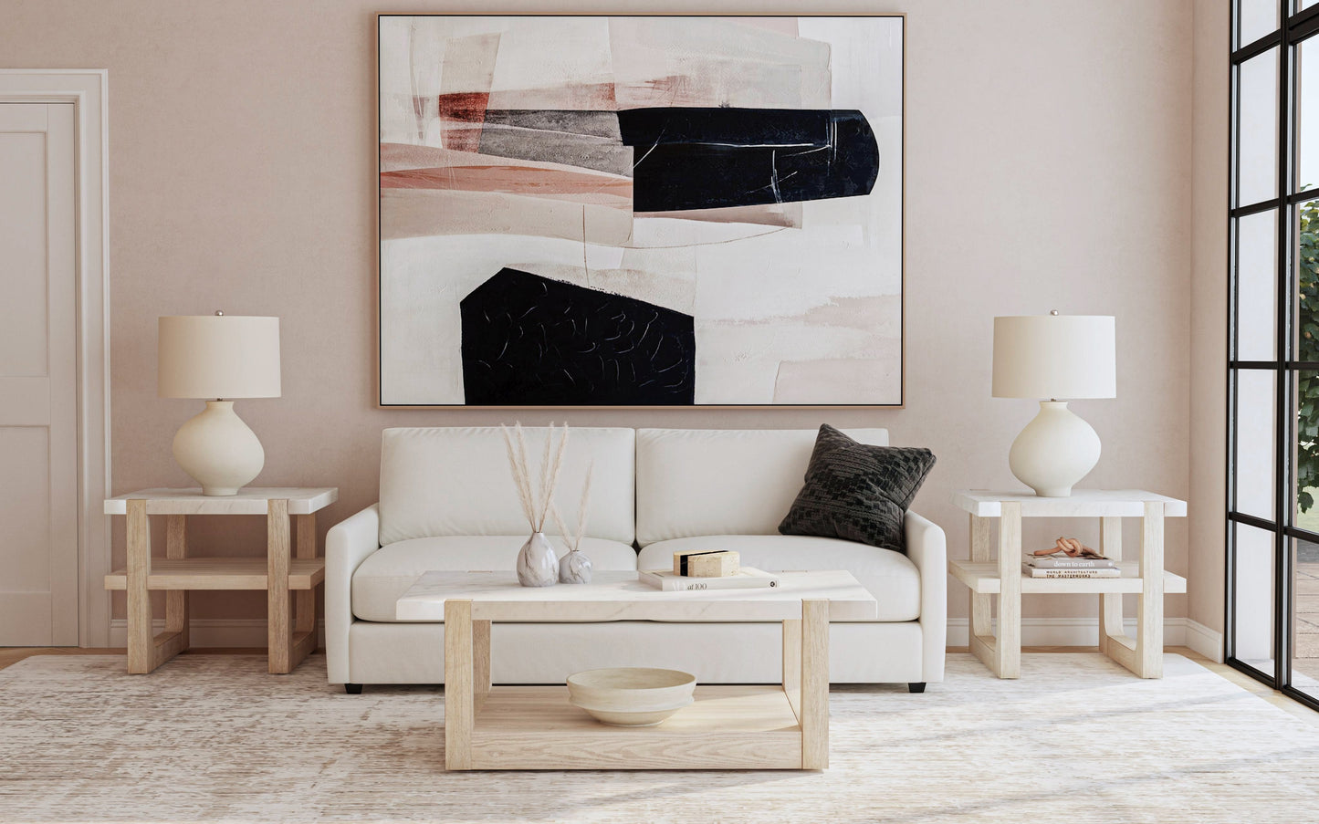 Milano Canvas Art - Beige