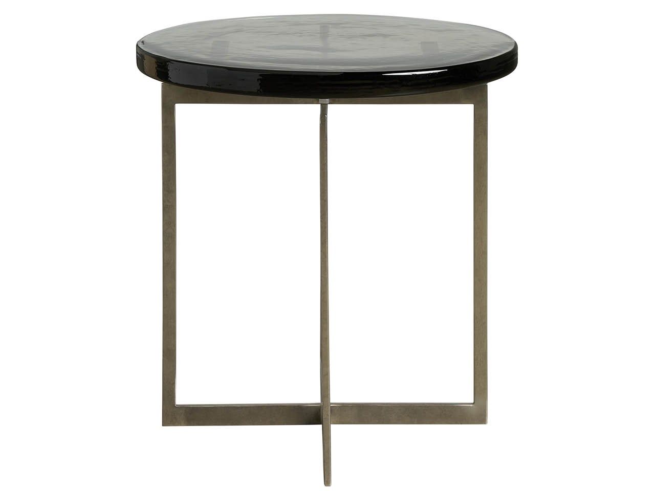 Avaline - Jordan Side Table - Pearl Silver / Gray