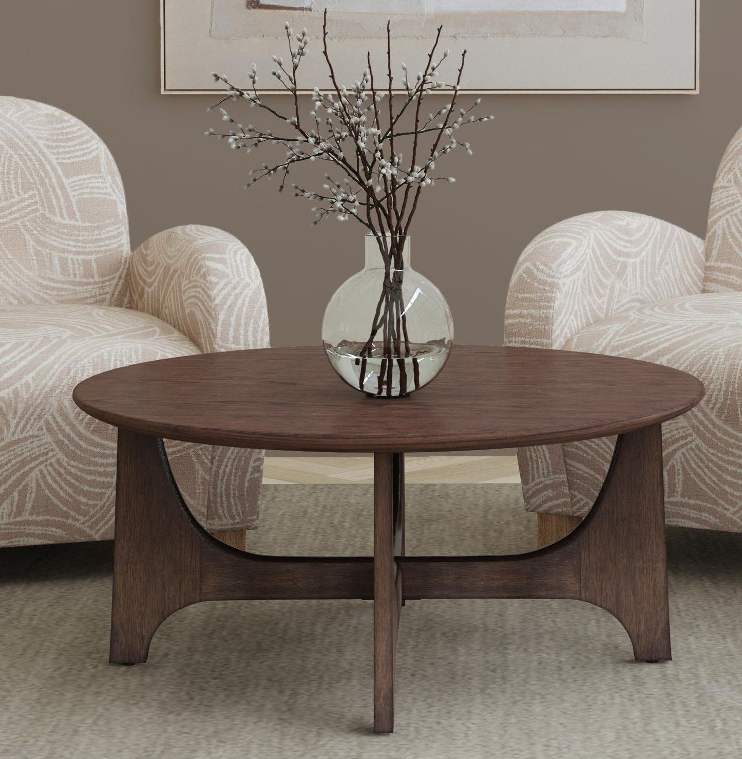 Dunnigan - Oak Cocktail Table - Brown