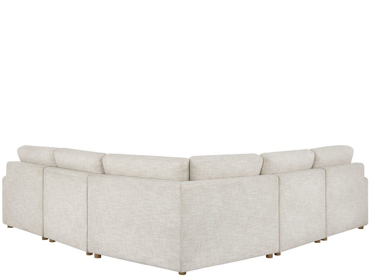 Hyde - 5 Piece Sectional - White