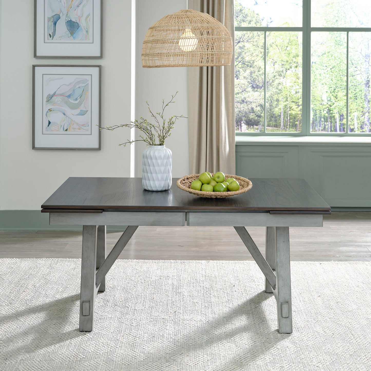 Newport - Trestle Table - Dark Gray
