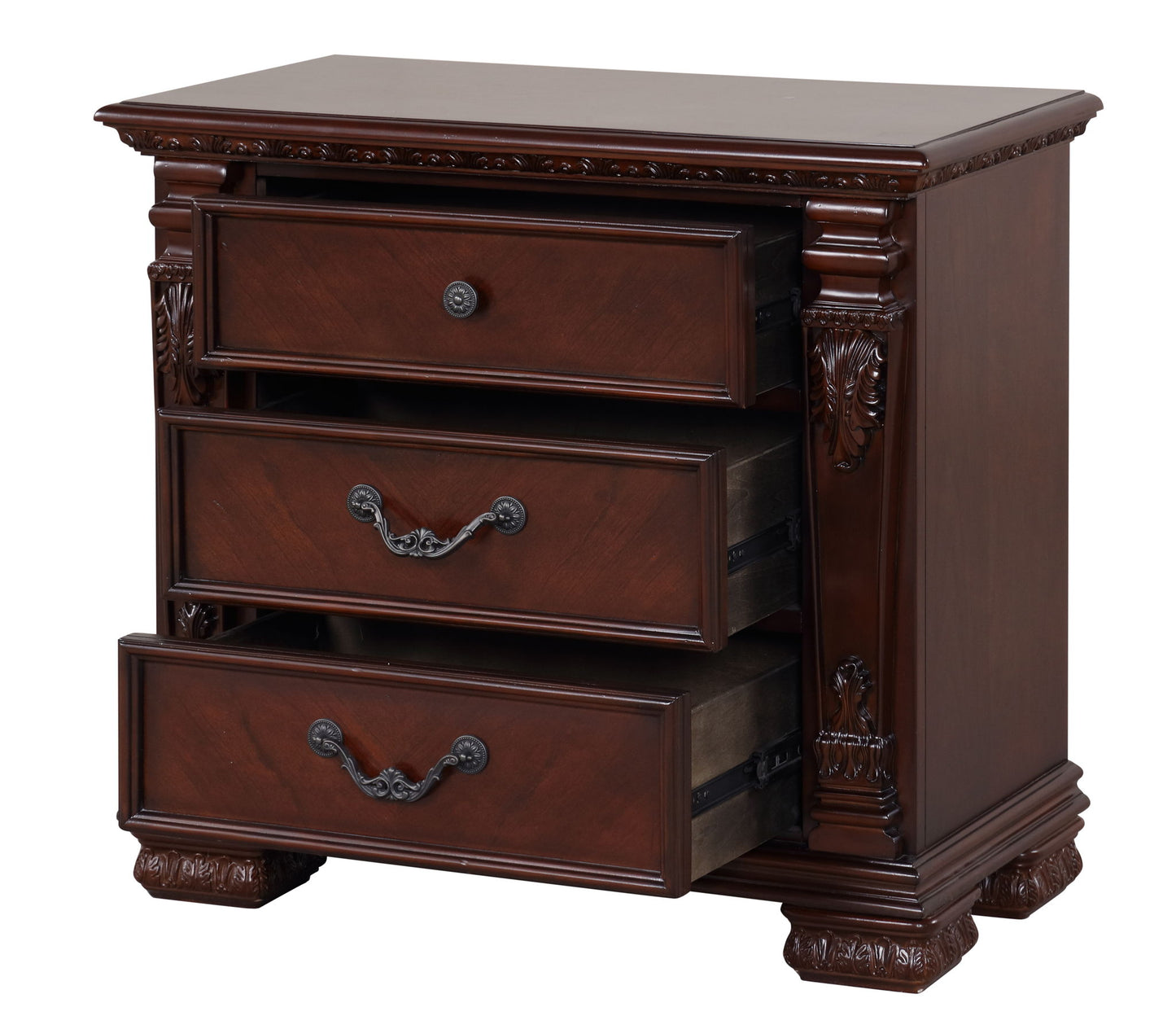 Lyndon - 2 Drawer Nighstand - Cherry