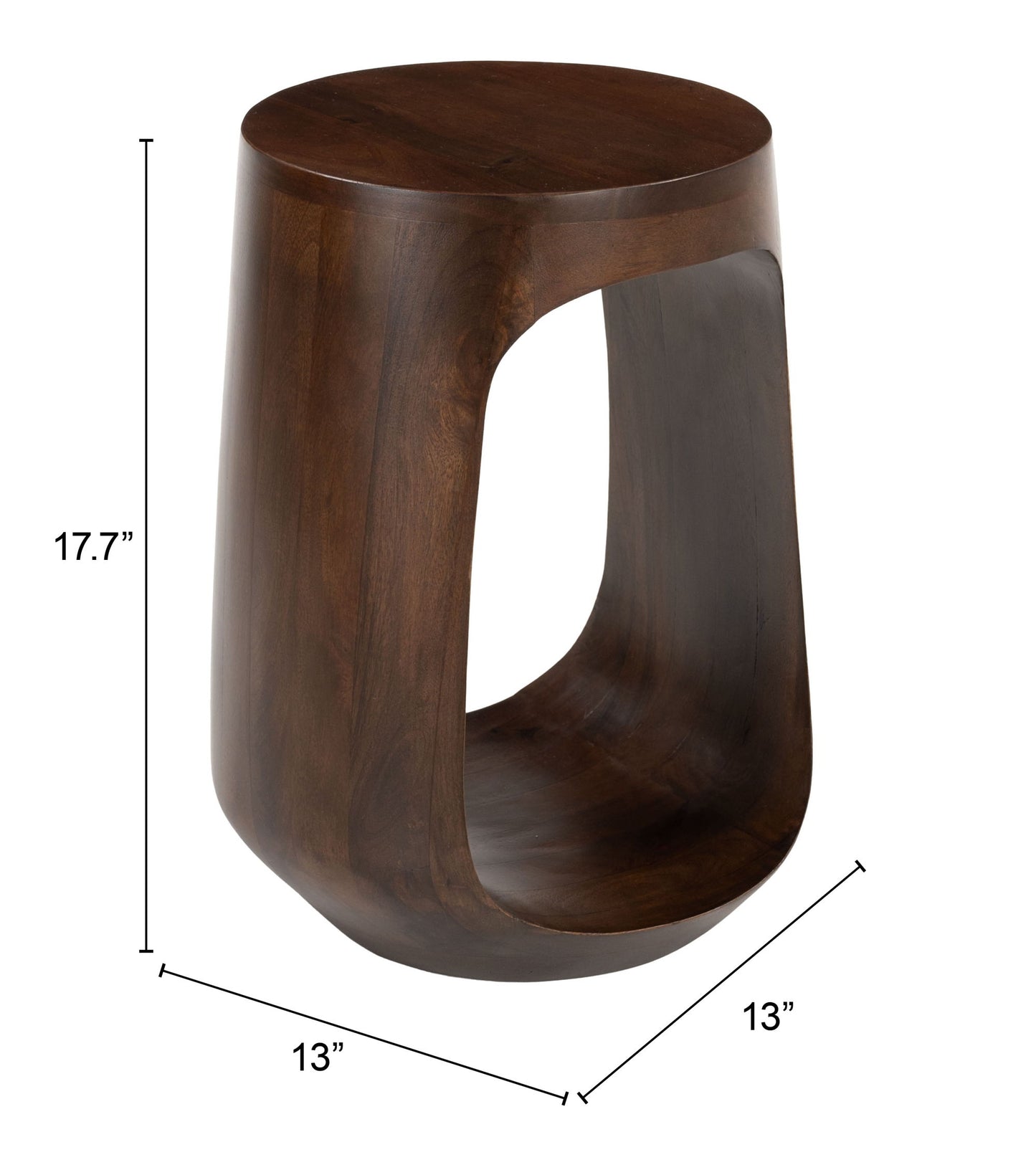 Okno - Side Table - Walnut