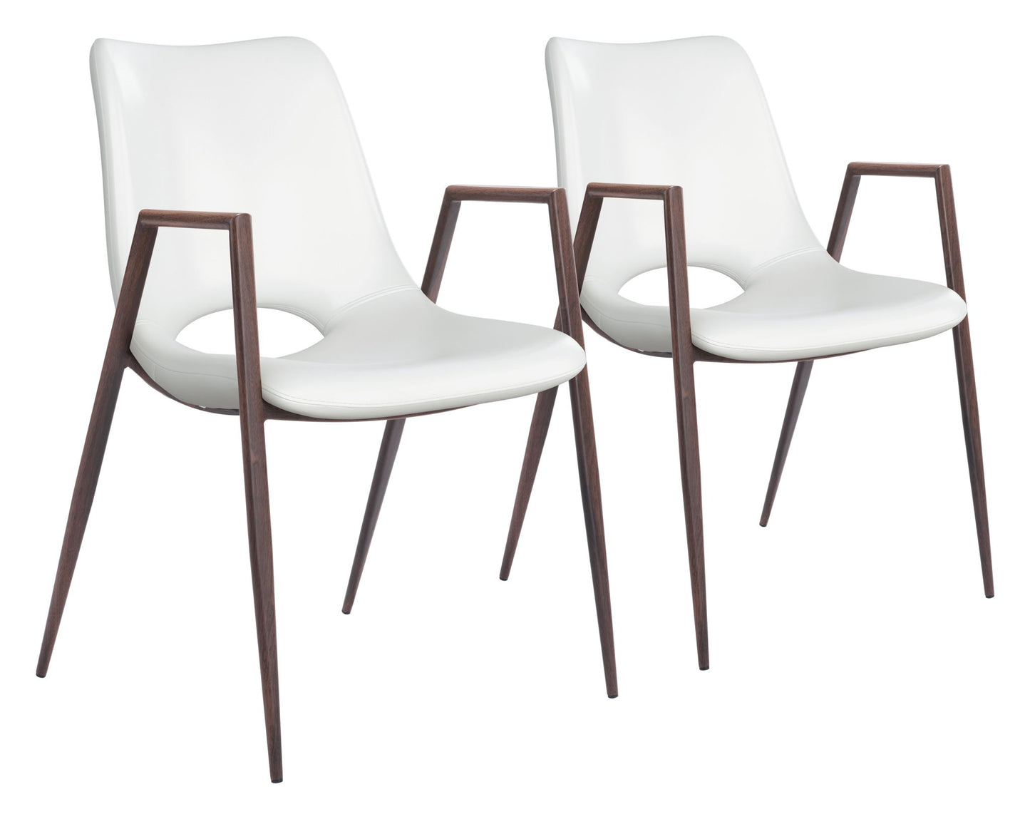 Desi - Dining Chair (Set of 2) Walnut Legs