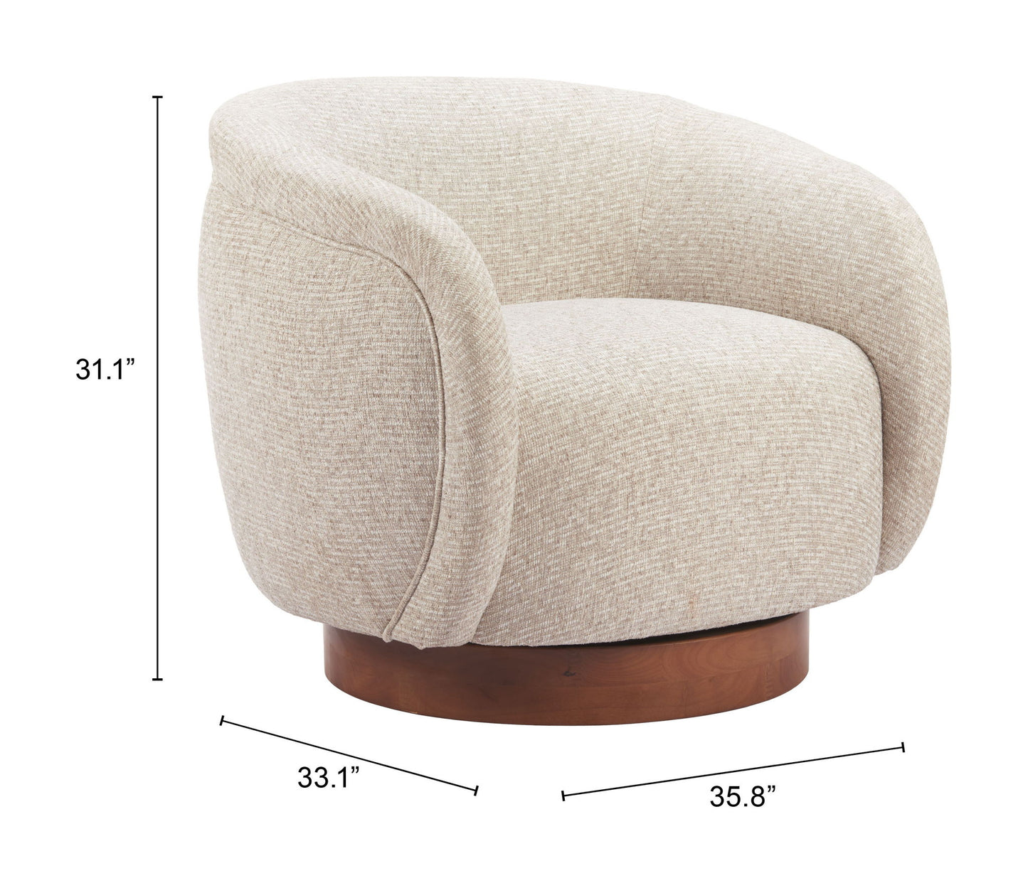 Vinta - Swivel Chair - Beige