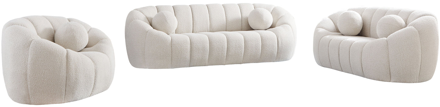 Elijah - Boucle Fabric Loveseat