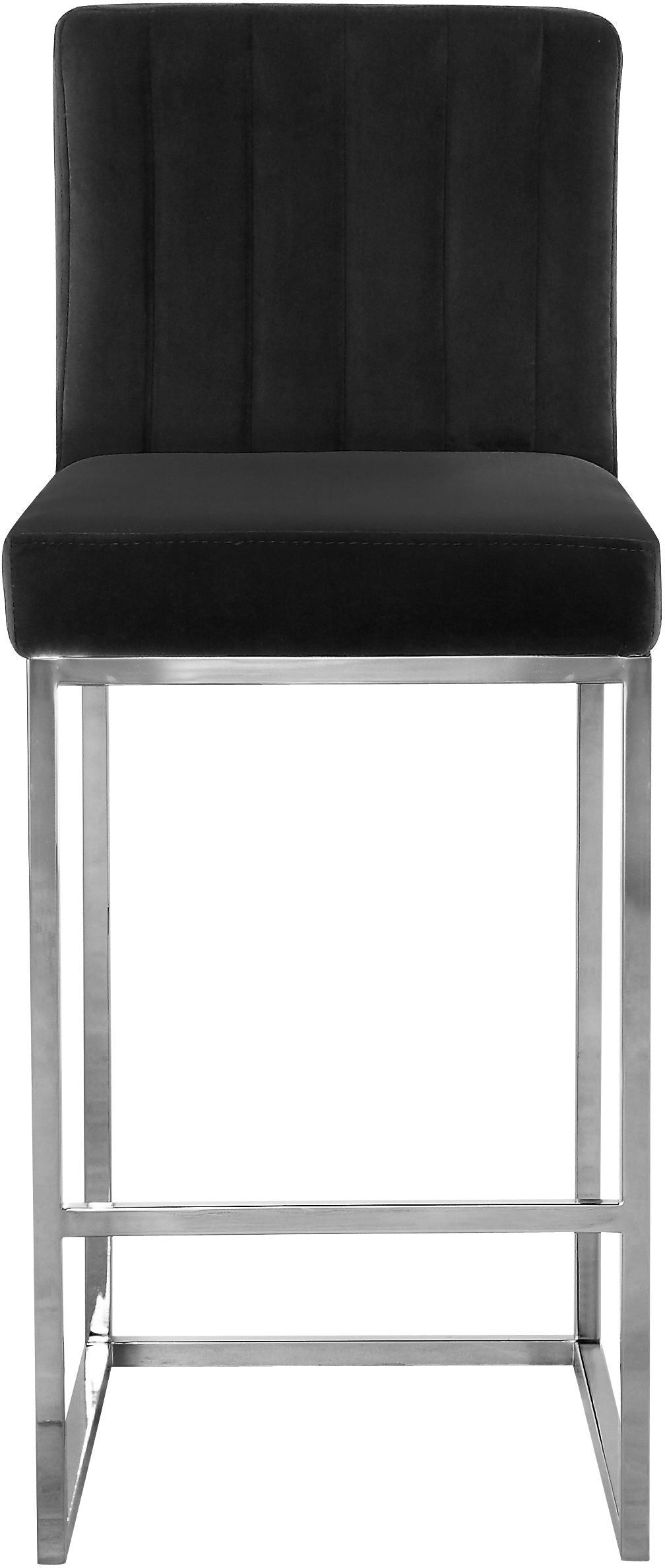 Giselle - Stool with Chrome Legs