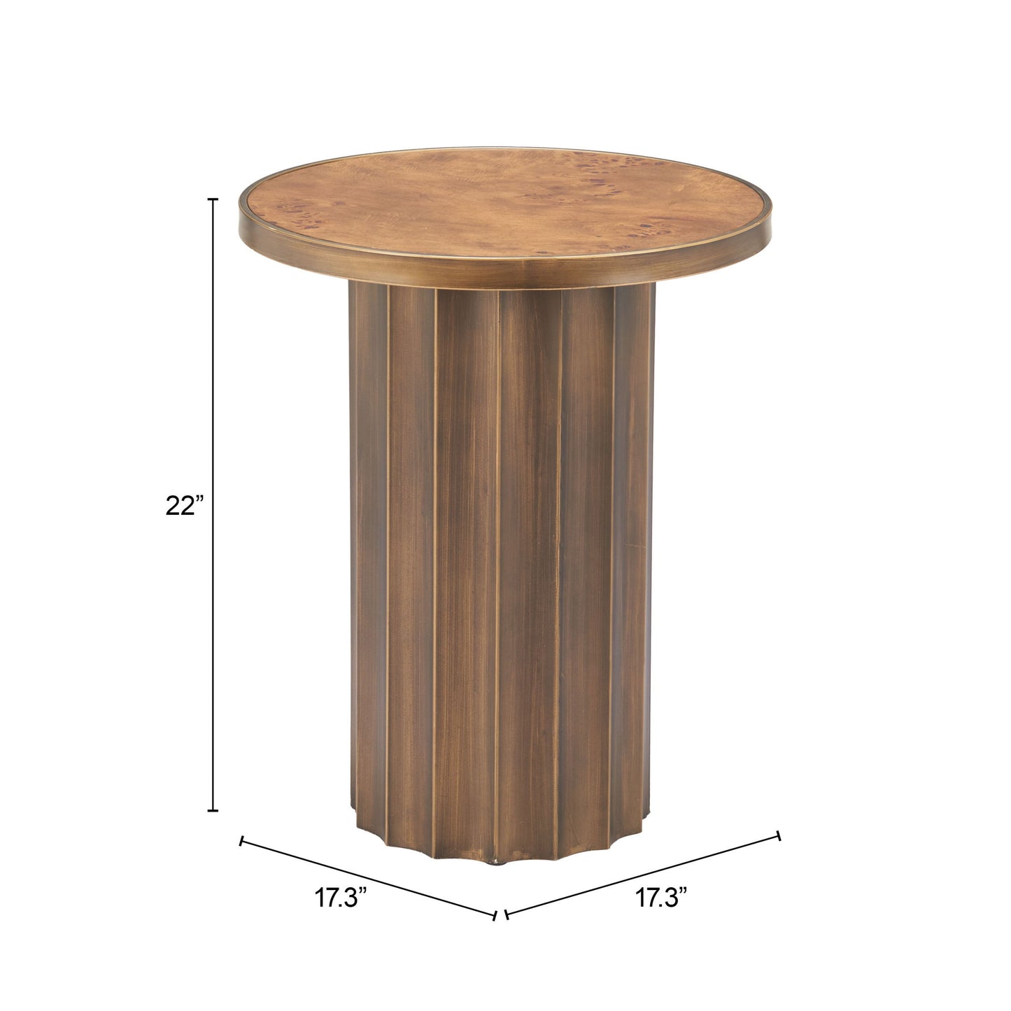 Afinato - Side Table - Brown